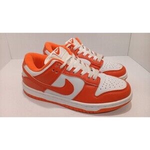 NIKE DUNK LOW SP SYRACUSE 2020 CU1726-101 WHITE ORANGE BLAZE Size 6.5Y